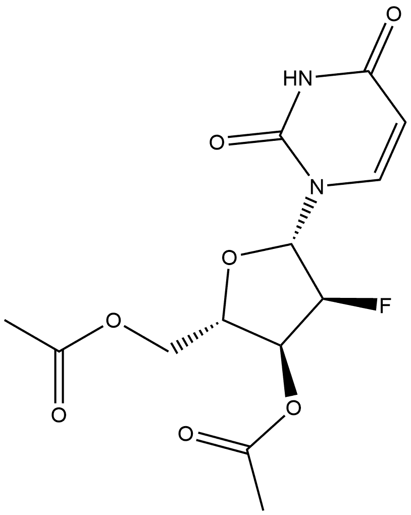 2,4(1H,3H)-Pyrimidinedione, 1-(3,5-di-O-acetyl-2-deoxy-2-fluoro-β-L-ribofuranosyl)-