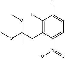 Benzene, 2-(2,2-dimethoxypropyl)-3,4-difluoro-1-nitro-