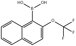 B-(2-trifluoromethoxy-1-naphthalenyl)boronic acid 结构式