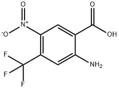 Benzoic acid, 2-amino-5-nitro-4-(trifluoromethyl)- 结构式