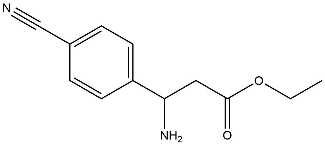 Benzenepropanoic acid, β-amino-4-cyano-, ethyl ester