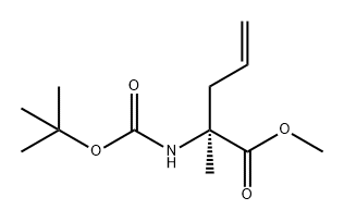 BOC-Α-甲基-L-烯丙基甘氨酸甲酯 结构式