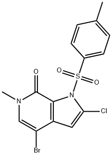 4-bromo-2-chloro-6-methyl-1-tosyl-1,6-dihydro-7H-pyrrolo[2,3-c]pyridin-7-one,2890707-92-1,结构式