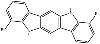 4,10-Dibromo-5,11-dihydroindolo[3,2-b]carbazole Structure