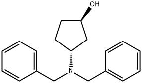 (1R,3R)-3-(二苄基氨基)环戊烷-1-醇, 2891971-01-8, 结构式