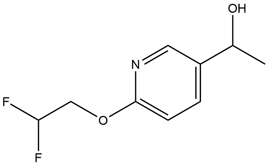 6-(2,2-Difluoroethoxy)-α-methyl-3-pyridinemethanol 结构式