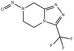 1,2,4-Triazolo[4,3-a]pyrazine, 5,6,7,8-tetrahydro-7-nitroso-3-(trifluoromethyl)- Struktur