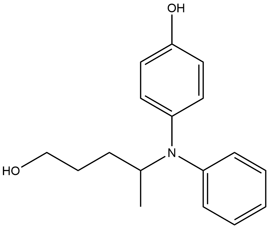 Phenol, 4-[(4-hydroxy-1-methylbutyl)phenylamino]- 结构式