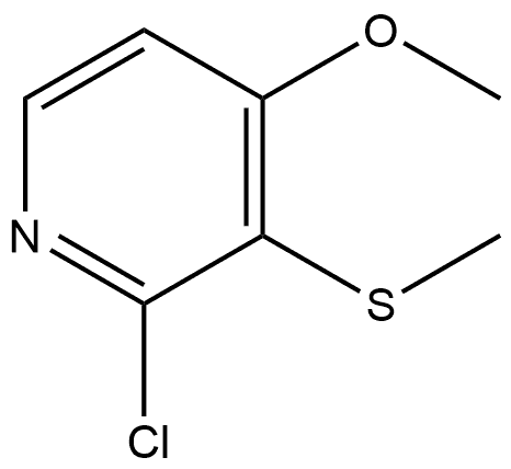 2-chloro-4-methoxy-3-(methylthio)pyridine Struktur