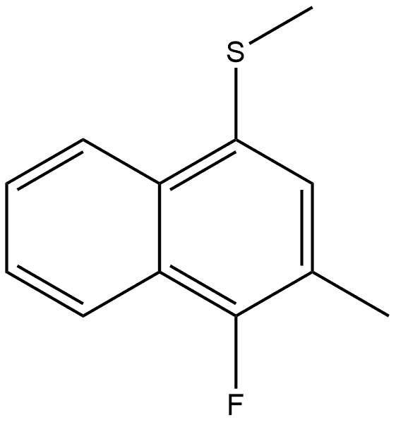 (4-Fluoro-3-methylnaphthalen-1-yl)(methyl)sulfane Struktur