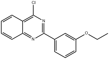 4-氯-2-(3-乙氧基苯基)喹唑啉 结构式