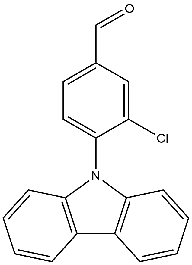 4-(9H-carbazol-9-yl)-3-chlorobenzaldehyde Struktur