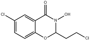4H-1,3-Benzoxazin-4-one, 6-chloro-2-(2-chloroethyl)-2,3-dihydro-3-hydroxy-