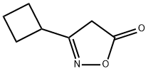 3-Cyclobutyl-4H-1,2-oxazol-5-one 结构式