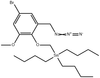 2-(叠氮基甲基)-4-溴-6-甲氧基苯氧基]甲基]三丁基锡烷,2907753-50-6,结构式