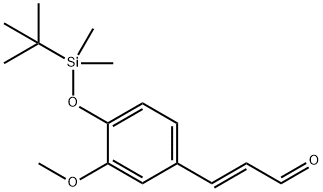 2-Propenal, 3-[4-[[(1,1-dimethylethyl)dimethylsilyl]oxy]-3-methoxyphenyl]-, (2E)- Structure