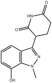 2,6-Piperidinedione, 3-(7-hydroxy-1-methyl-1H-indazol-3-yl)-,2908754-84-5,结构式
