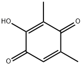 2,5-Cyclohexadiene-1,4-dione, 2-hydroxy-3,5-dimethyl- Structure