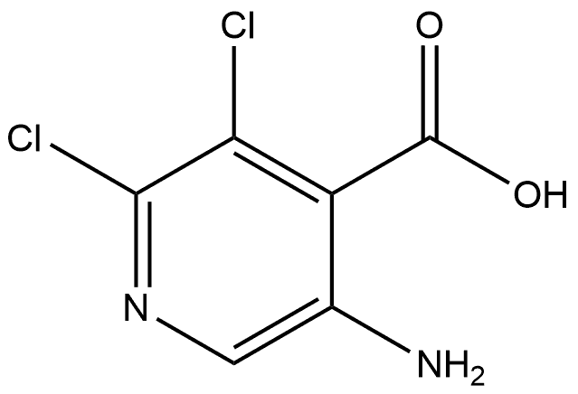 5-amino-2,3-dichloroisonicotinic acid Struktur
