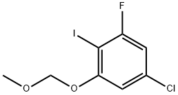 5-Chloro-1-fluoro-2-iodo-3-(methoxymethoxy)benzene Struktur