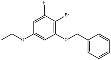 1-(Benzyloxy)-2-bromo-5-ethoxy-3-fluorobenzene Struktur