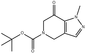 tert-Butyl 1-methyl-7-oxo-1,4,6,7-tetrahydro-5H-pyrazolo[4,3-c]pyridine-5-carboxylate Struktur