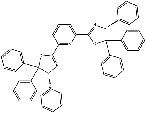 2,6-bis((R)-4,5,5-triphenyl-4,5-dihydrooxazol-2-yl)pyridine,291517-12-9,结构式
