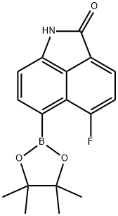 5-氟-6-(4,4,5,5-四甲基-1,3,2-二氧杂硼烷-2-基)苯并[CD]吲哚-2(1H)-酮,2915586-29-5,结构式