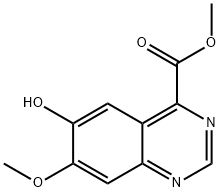 Methyl 6-hydroxy-7-methoxyquinazoline-4-carboxylate Struktur