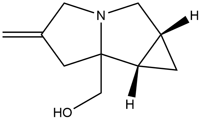 (1aR,6bS)-5-methylidene-octahydrocyclopropa[a]pyrrolizin-6a-yl]methanol Struktur