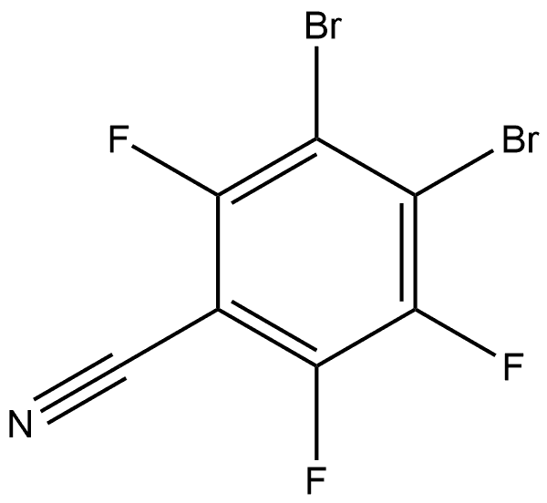 Benzonitrile, 3,4-dibromo-2,5,6-trifluoro- Structure