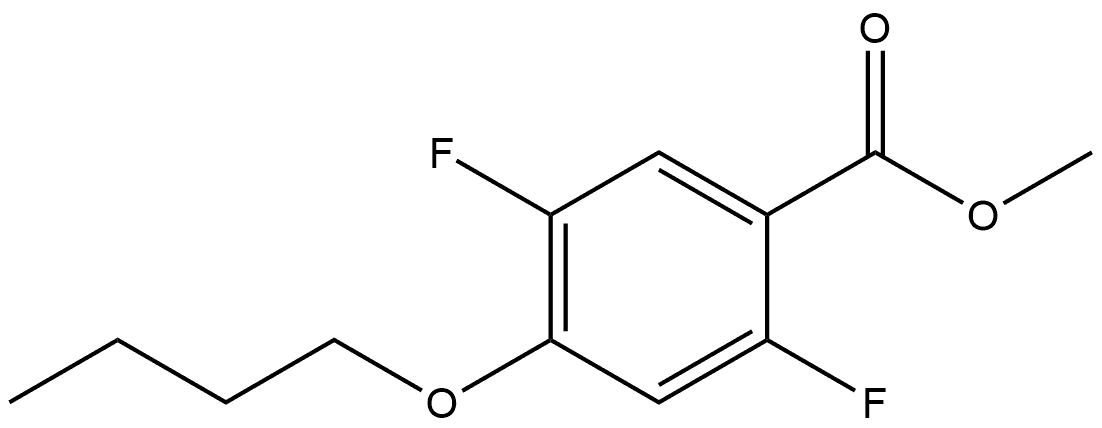Methyl 4-butoxy-2,5-difluorobenzoate Structure