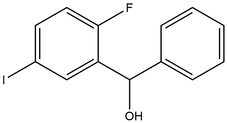 (2-fluoro-5-iodophenyl)(phenyl)methanol Struktur