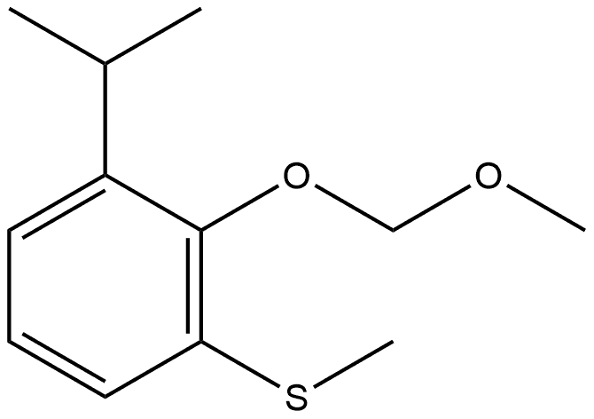 (3-isopropyl-2-(methoxymethoxy)phenyl)(methyl)sulfane Struktur