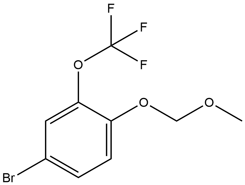 4-Bromo-1-(methoxymethoxy)-2-(trifluoromethoxy)benzene Structure