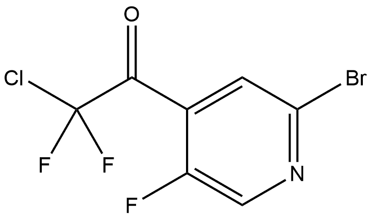 1-(2-bromo-5-fluoropyridin-4-yl)-2-chloro-2,2-difluoroethanone Struktur