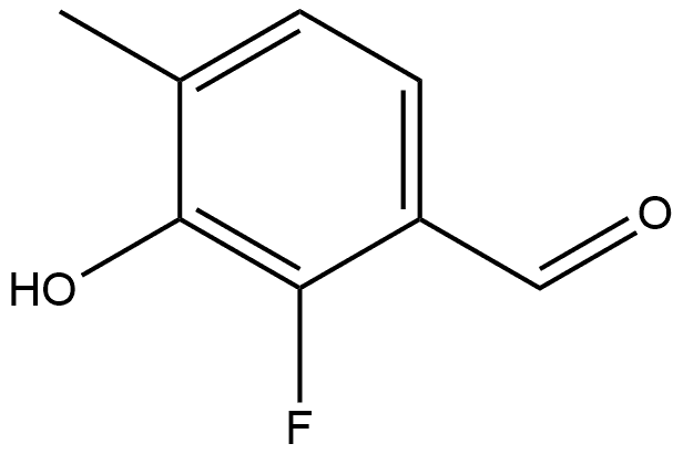 2-fluoro-3-hydroxy-4-methylbenzaldehyde Struktur
