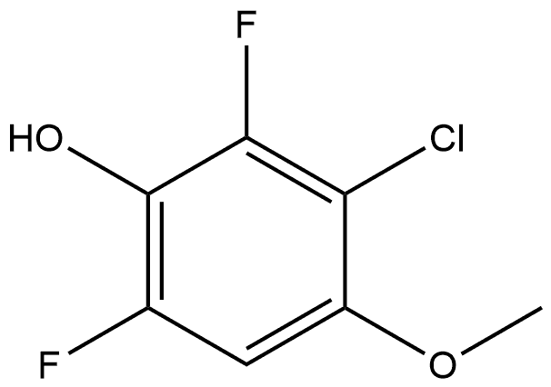3-chloro-2,6-difluoro-4-methoxyphenol,2918904-08-0,结构式