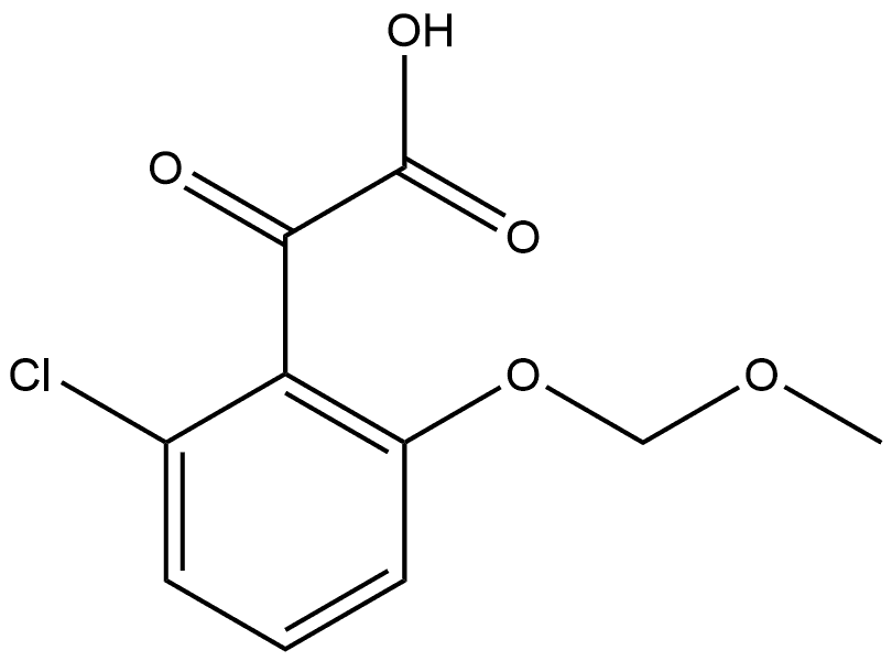 2-(2-chloro-6-(methoxymethoxy)phenyl)-2-oxoacetic acid Struktur