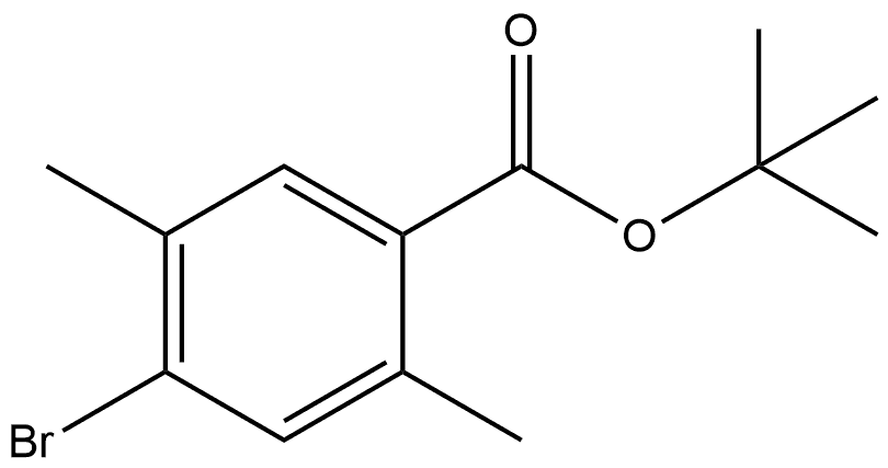 Tert-butyl 4-bromo-2,5-dimethylbenzoate Structure