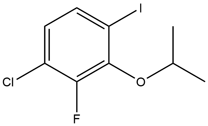 1-chloro-2-fluoro-4-iodo-3-isopropoxybenzene Struktur