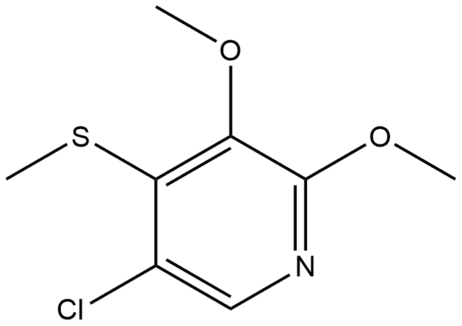 5-chloro-2,3-dimethoxy-4-(methylthio)pyridine Struktur
