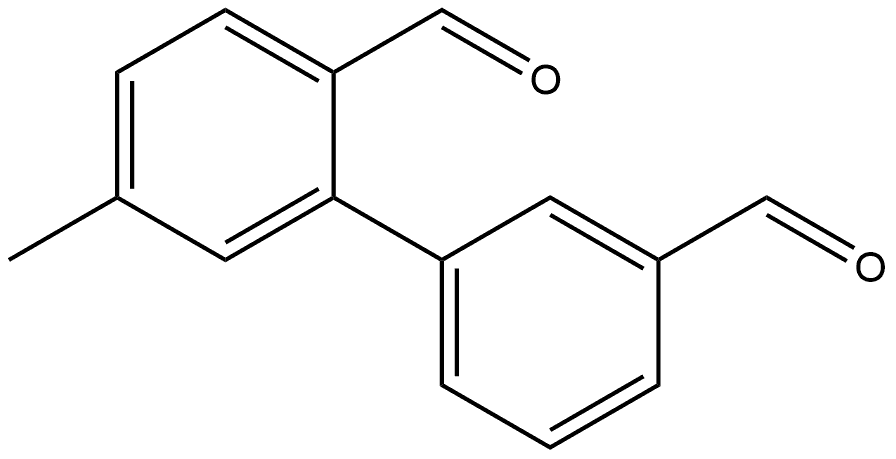 5-Methyl-[1,1'-biphenyl]-2,3'-dicarbaldehyde Struktur