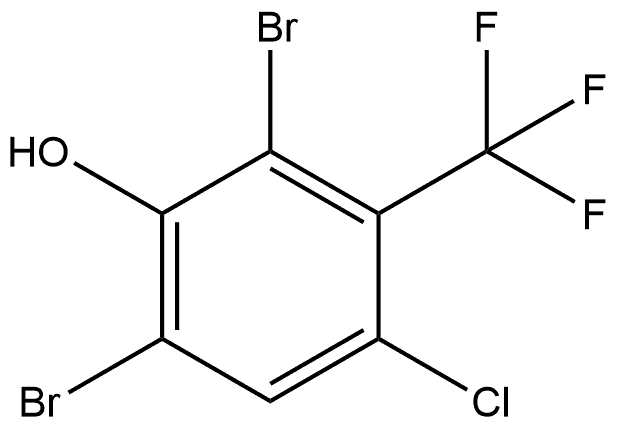 2,6-dibromo-4-chloro-3-(trifluoromethyl)phenol Struktur