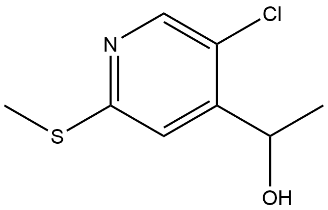 1-(5-chloro-2-(methylthio)pyridin-4-yl)ethanol Struktur