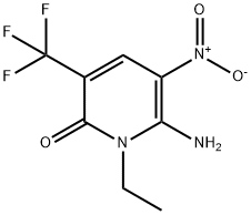 2(1H)-吡啶酮,6-氨基-1-乙基-5-硝基-3-(三氟甲基),2918993-30-1,结构式