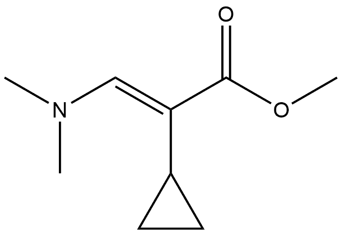 methyl (2E)-2-cyclopropyl-3-(dimethylamino)prop-2-enoate Structure