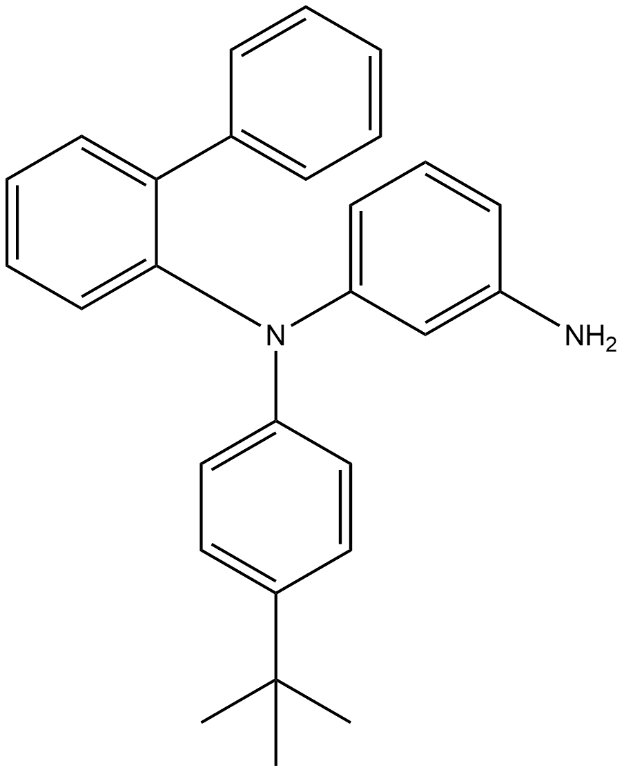 1,3-Benzenediamine, N1-[1,1′-biphenyl]-2-yl-N1-[4-(1,1-dimethylethyl)phenyl]- Structure