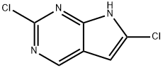 2,6-Dichloro-7H-pyrrolo[2,3-d]pyrimidine Struktur
