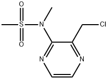 Methanesulfonamide, N-[3-(chloromethyl)-2-pyrazinyl]-N-methyl- Struktur